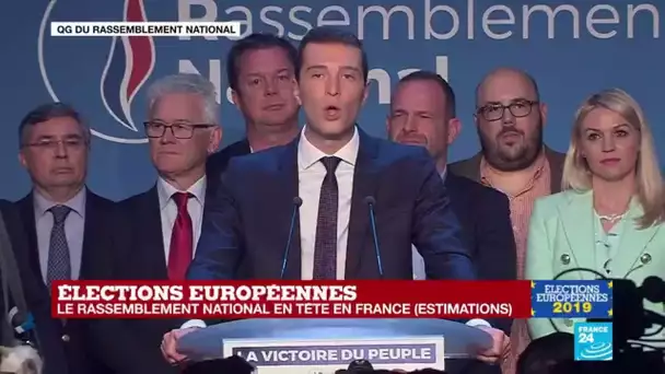 REPLAY - Discours de Jordan Bardella après la victoire du RN aux élections européennes