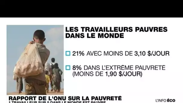 Dans le monde, plus d'un travailleur sur cinq est pauvre, selon l'ONU • FRANCE 24