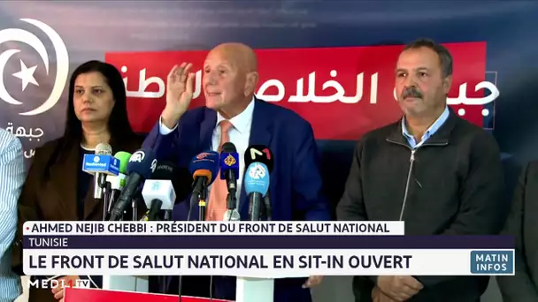 Tunisie: le Front de salut national en sit-in ouvert