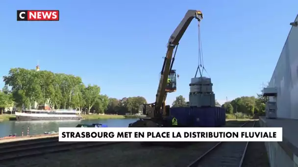 A Strasbourg, les marchandises naviguent pour atteindre le centre-ville