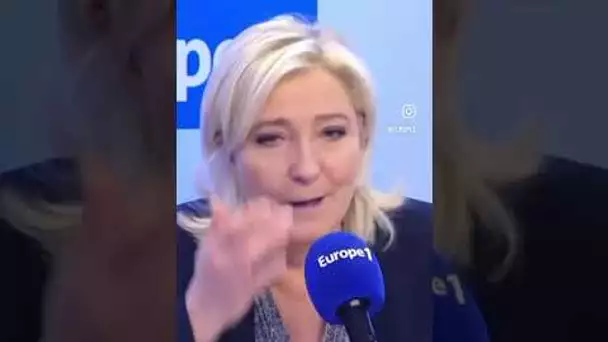 Marine Le Pen tacle Mélenchon : "Il existe comme il peut" #shorts #short #politique