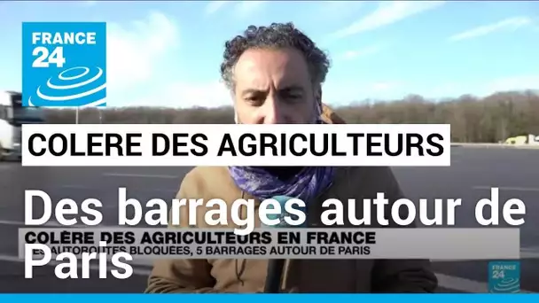 Agriculteurs en colère : des autoroutes bloquées, cinq barrages autour de Paris • FRANCE 24