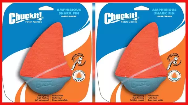 ChuckIt! Amphibious Shark Fin Dog Toy, Large (Colors Vary)