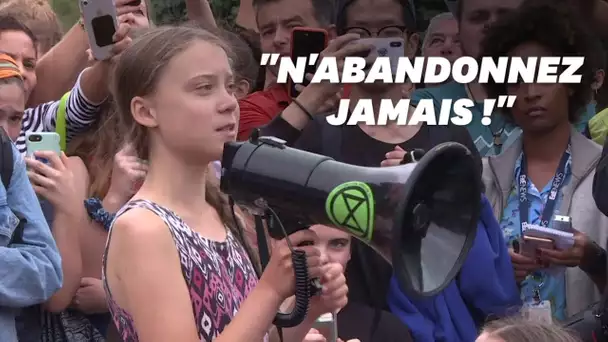 Greta Thunberg manifeste devant la Maison Blanche avec les jeunes américains