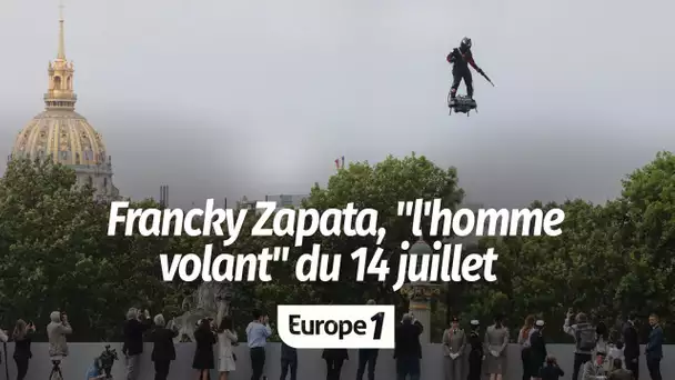 "C'était un grand honneur", confie Franky Zapata, l'homme qui a survolé le 14-juillet sur son "Fl…