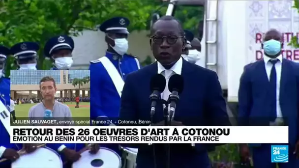 Restitution des 26 oeuvres d'art : émotion au Bénin pour les trésors rendus par la France