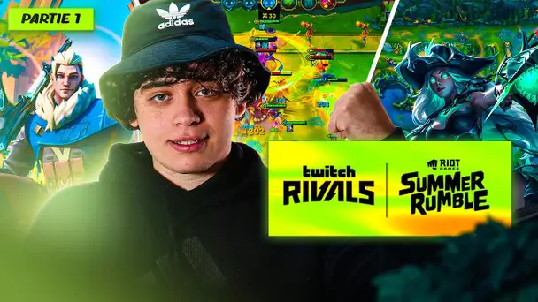 DÉBUT DU TWITCH RIVALS RIOT GAMES SUMMER RUMBLE SUR TFT, VALORANT & LOL (Jour 1 - Part 1)