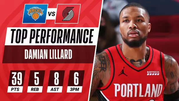 39 PTS, 5 REB, 8 AST & 6 3PM For Damian Lillard In Trail Blazers W!