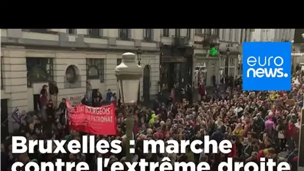 Bruxelles  : une marche massive contre l'extrême droite