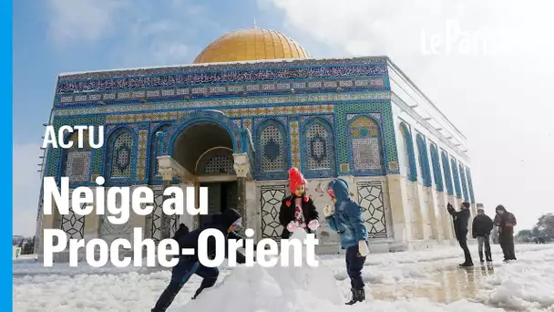 Jérusalem, Syrie, Liban... les images du rare épisode neigeux qui a touché le Proche-Orient