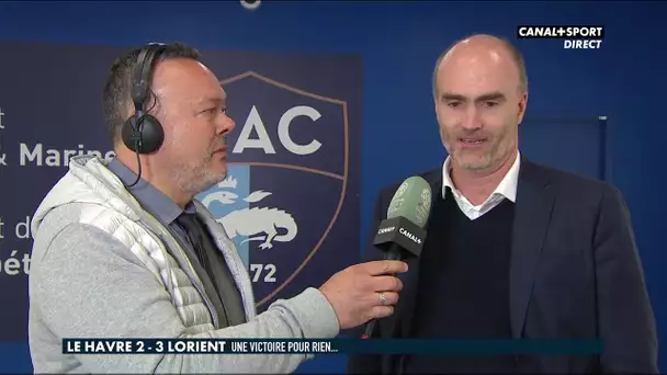 La réaction de Loïc Féry après Le Havre / Lorient