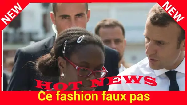 Ce fashion faux pas d'Emmanuel Macron auquel Sibeth Ndiaye a mis le holà