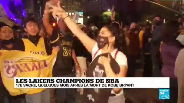 Les Lakers champions de NBA, les supporters exhultent