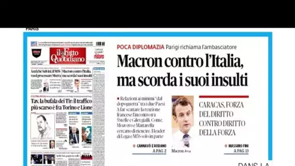 "Macron est contre l'Italie mais il oublie ses insultes"