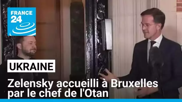 Volodymyr Zelensky accueilli à Bruxelles par le chef de l'Otan avant le retour de Donald Trump