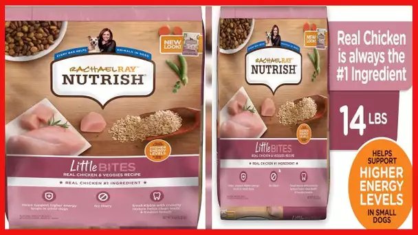 Rachael Ray Nutrish Little Bites Small Breed Premium Natural Dry Dog Food, Real Chicken & Veggies