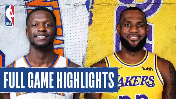 KNICKS at LAKERS | FULL GAME HIGHLIGHTS | January 7, 2020