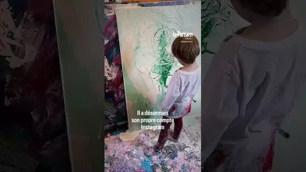 Laurent, 2 ans et demi, vend déjà ses peintures à 7 000 euros