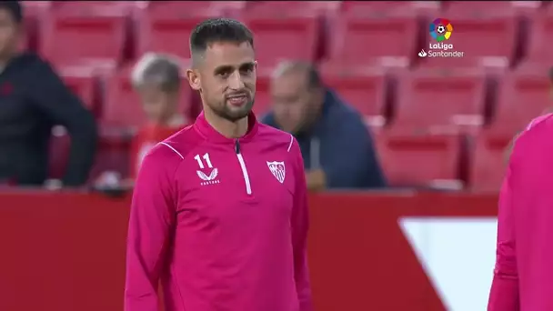 Calentamiento Sevilla FC vs Real Sociedad