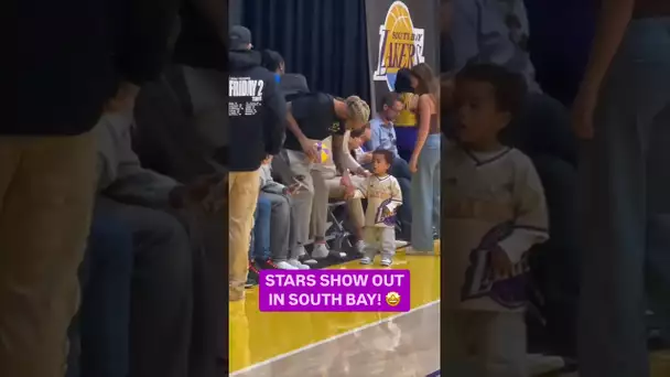 Stars out for Bronny James South Bay Laker debut!