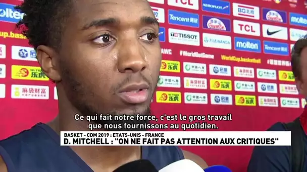 D Mitchell : "On ne fait pas attention aux critiques"