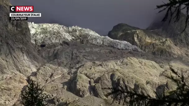 Un impressionnant glacier du Mont Blanc risque de s'effondrer