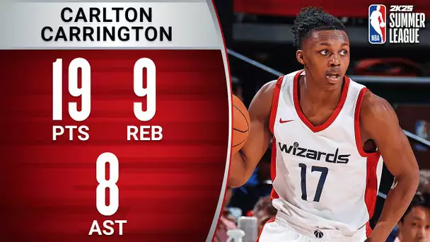 No. 14 Overall Pick Carlton "Bub" Carrington SHINES In His Summer League Debut!