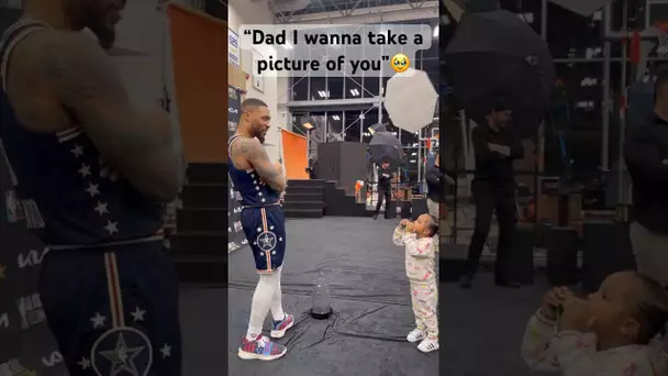 Damian Lillard’s Daughter Wanted To Make Sure She Captured The #KiaAllStarMVP! 🥹🏆| #Shorts