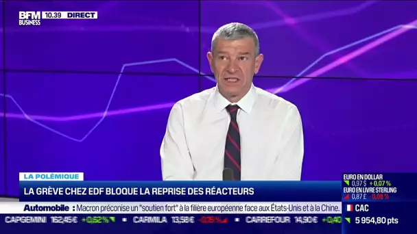 Nicolas Doze : La grève chez EDF bloque la reprise des réacteurs