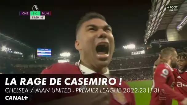 Le but de Casemiro à la dernière minute lors de Man United / Chelsea - Premier League 2022-2023