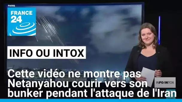 Attaque iranienne sur Israël : non, cette vidéo ne montre pas Netanyahou courir vers son bunker