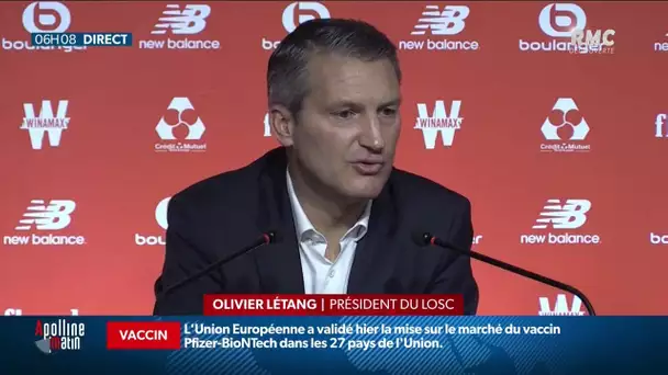 Le nouveau président du LOSC, Olivier Létang, présente sa feuille de route