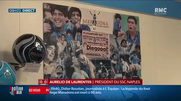 La réaction du président du Napoli après la mort de Diego Maradona