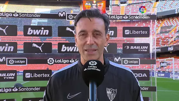 Calentamiento Valencia CF vs Sevilla FC