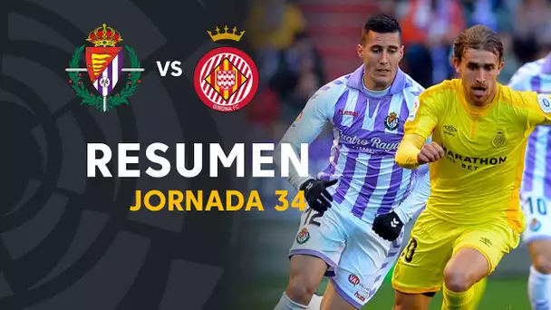 Resumen de Real Valladolid vs Girona FC (1-0)