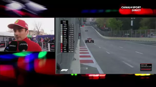 Azerbaijan GP : La réaction de Charles Leclerc après son crash !