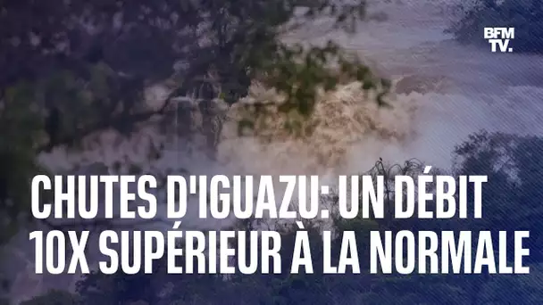 Les chutes d'Iguazu enregistrent un débit dix fois supérieur à la normale