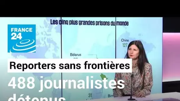 Jamais autant de journalistes n'ont été emprisonnés qu'en 2021, selon RSF • FRANCE 24