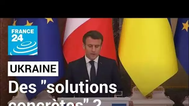 Ukraine : lors de son marathon diplomatique, Macron affirme qu'il existe des "solutions concrètes"