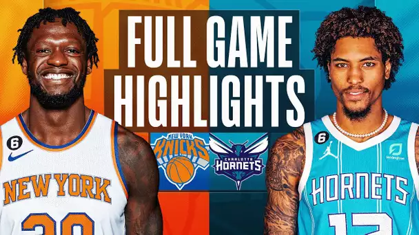 KNICKS at HORNETS | NBA FULL GAME HIGHLIGHTS | December 9, 2022