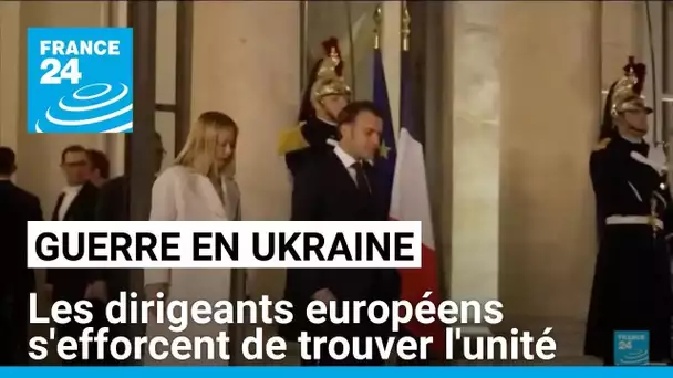 Sécurité de l'Ukraine : les dirigeants européens s'efforcent de trouver l'unité à Paris