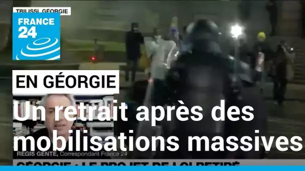 Géorgie : le projet de loi retiré, annonce après des manifestations massives à Tbilissi