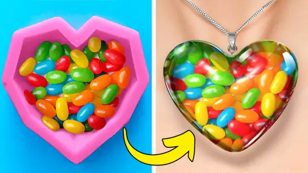 CRÉEZ UN MAGNIFIQUE COLLIER À PARTIR DE BONBONS EN QUELQUES MINUTES ! 🍬✨