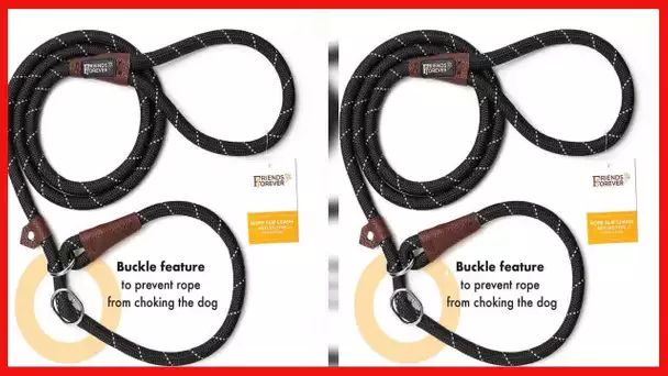 Friends Forever Extremely Durable Dog Rope Leash, Premium Quality Mountain Climbing Rope Lead