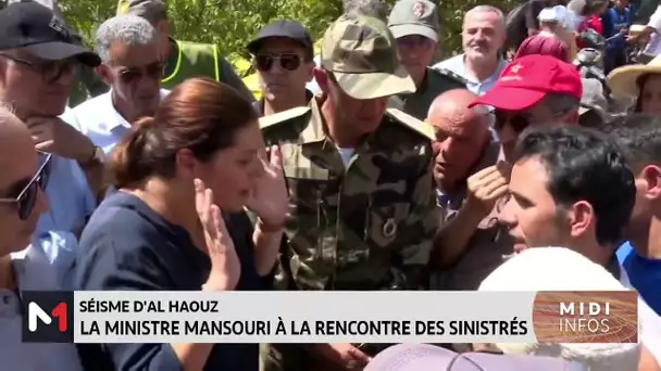 Séisma d´Al Haouz : Fatima Ezzahra El Mansouri à la rencontre des sinistrés