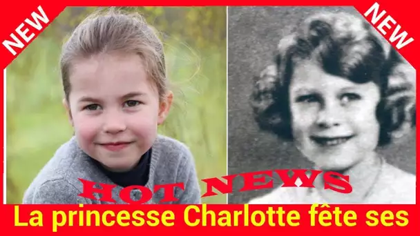 La princesse Charlotte fête ses quatre ans. Découvrez sa ressemblance avec la reine d'Angleterre