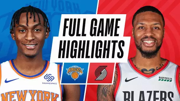 KNICKS at TRAIL BLAZERS | FULL GAME HIGHLIGHTS | January 24, 2021