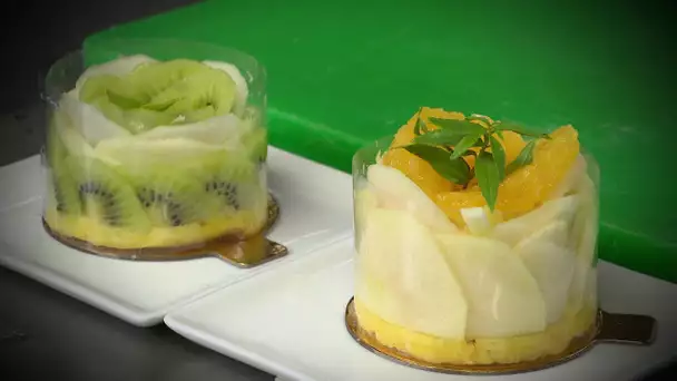 Recette pour Noël : entremet de fruits frais