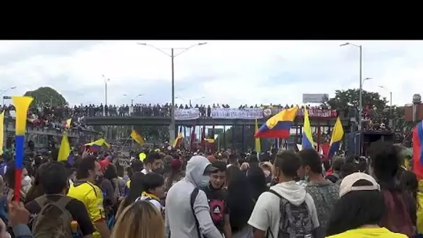 Manifestation contre le gouvernement Duque à Bogota