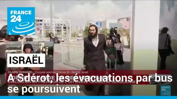 Israël : à Sdérot, les évacuations se poursuivent, de nombreux bus affétés par l'Etat hébreu